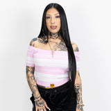 FB County Charlie Brown "Off The Shoulder" Crop Top