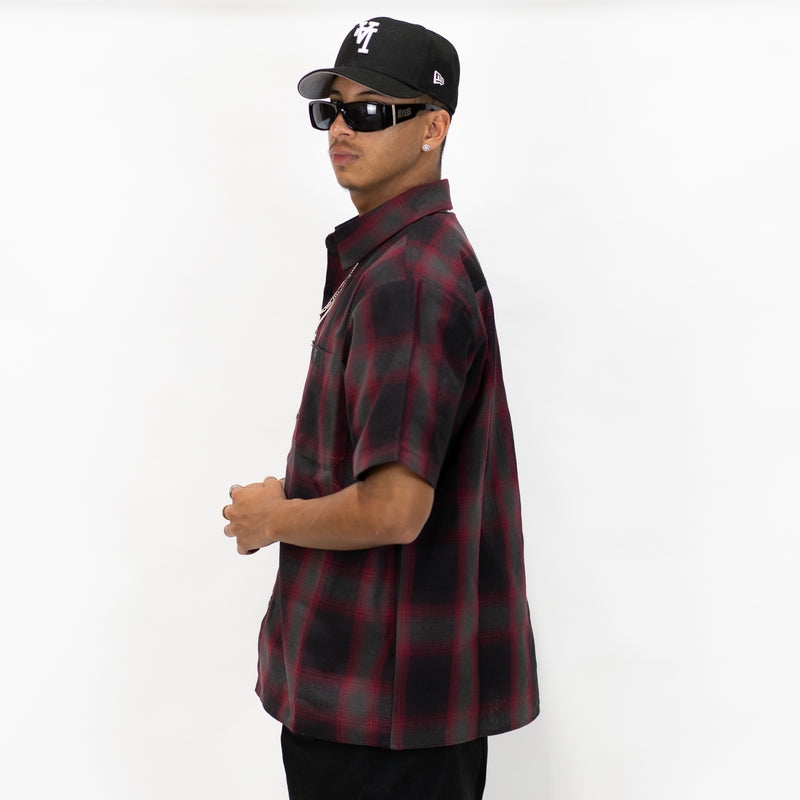 FB County Short Sleeve Checker Flannel Shirt