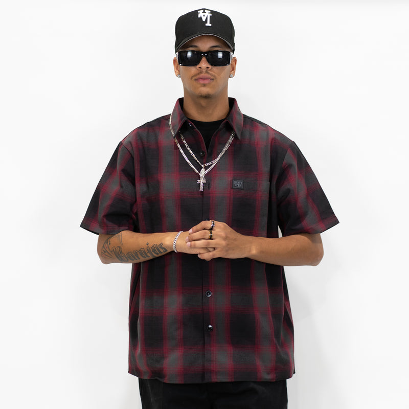 FB County Short Sleeve Checker Flannel Shirt