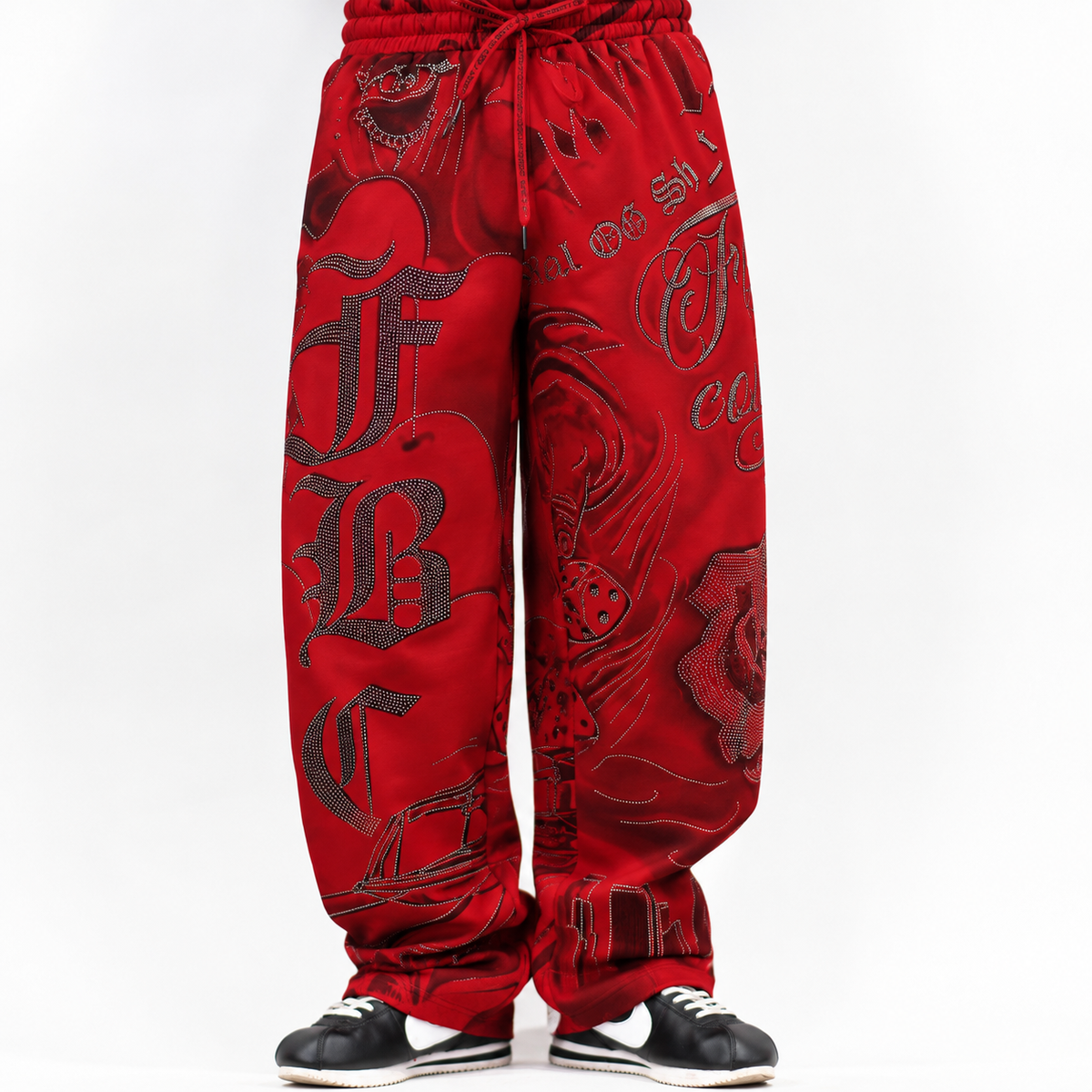 FB County Rhinestone Tatted Up Sweatpant