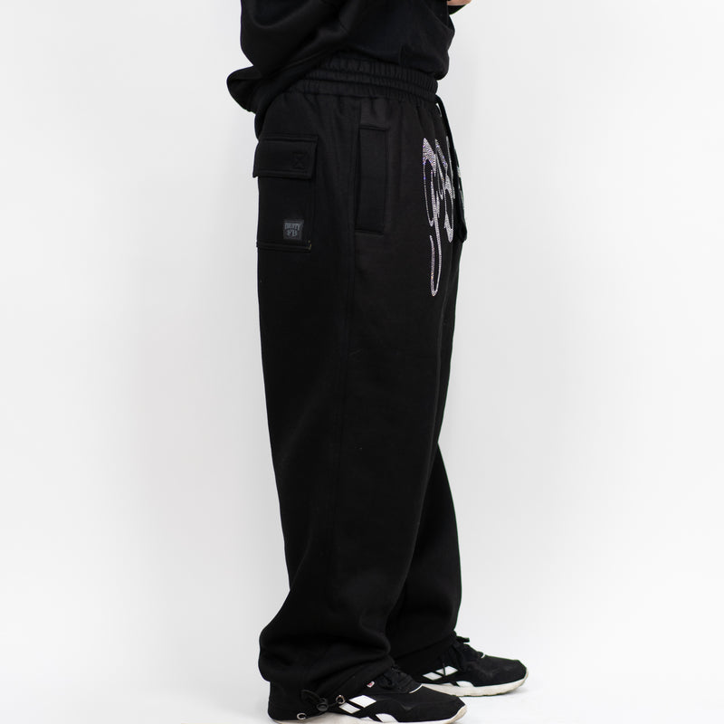 FB County Baggy Rhinestone Sweatpants