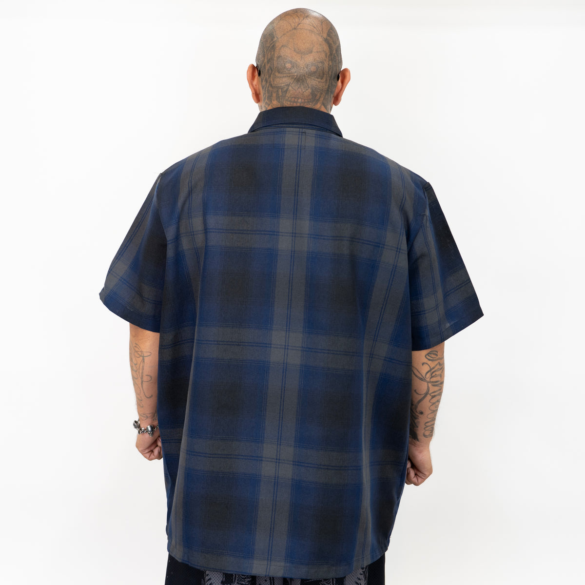 FB County NEW Short Sleeve Checker Zip Shirt