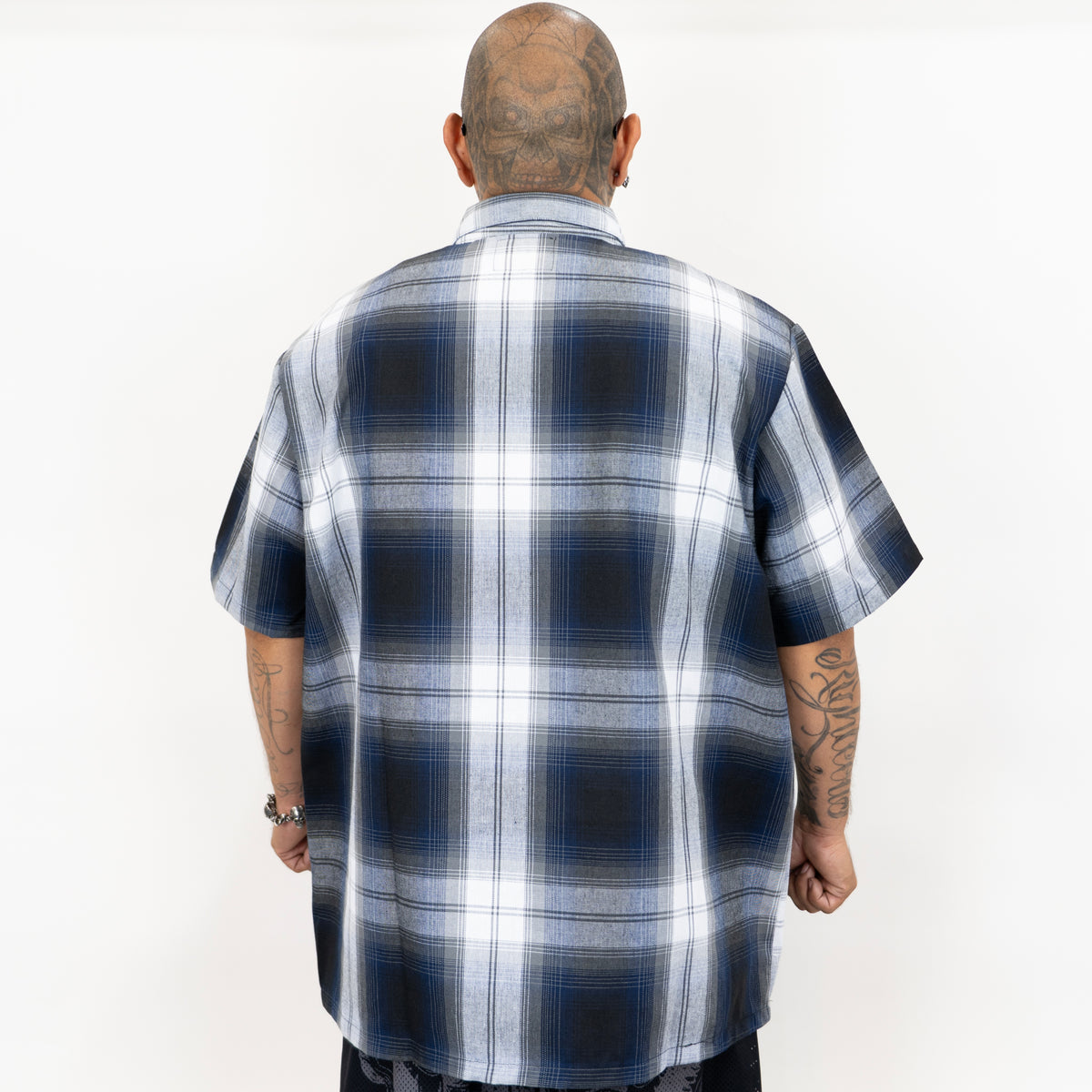 FB County NEW Short Sleeve Checker Zip Shirt
