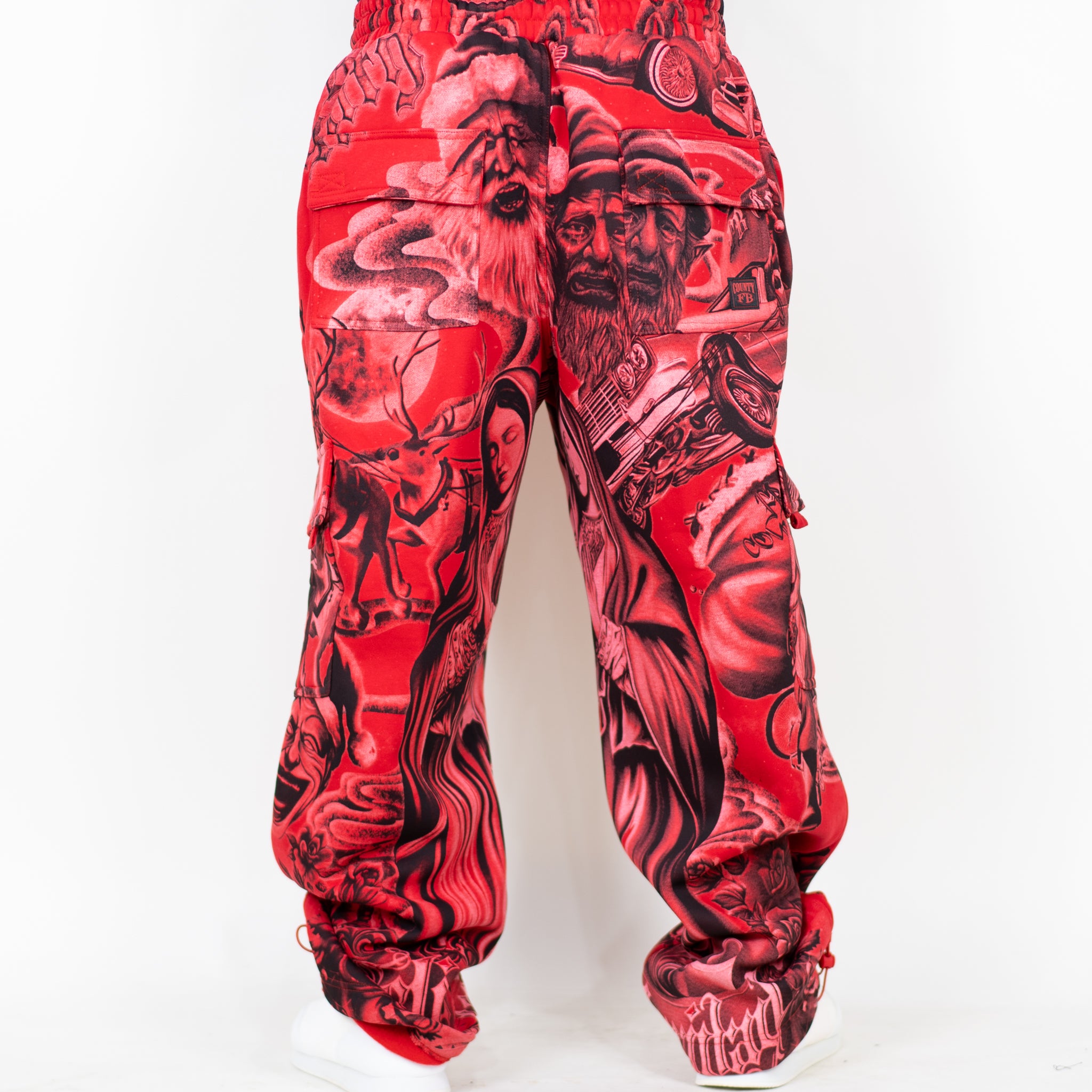 FB County Red Santa'd Up Sweatpants
