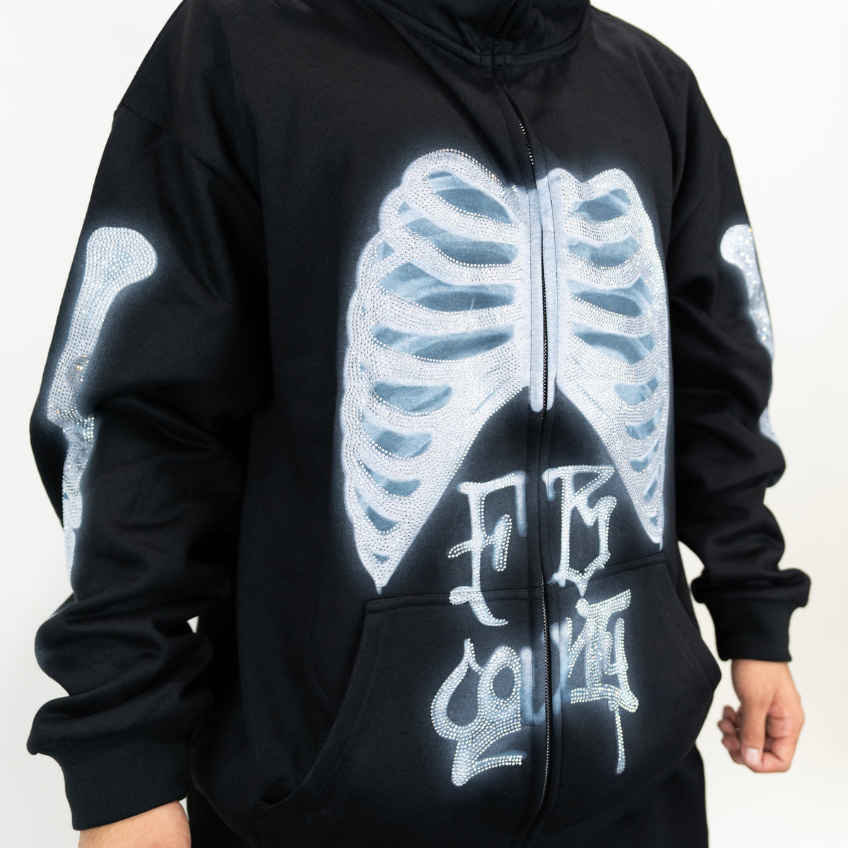 FB County Halloween Skelly Hoodie