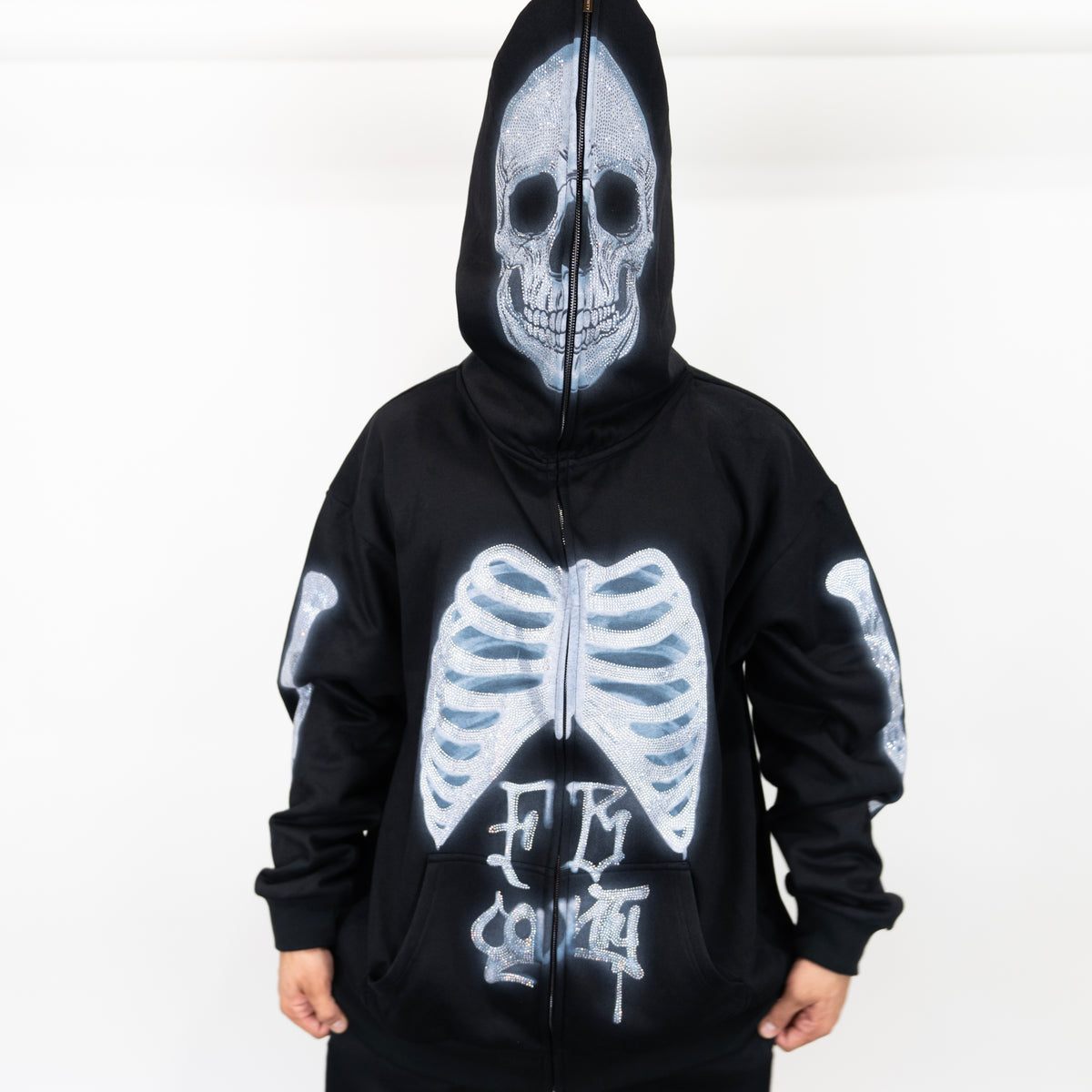 FB County Halloween Skelly Hoodie