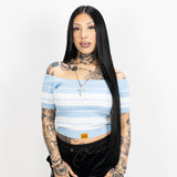 FB County Charlie Brown "Off The Shoulder" Crop Top