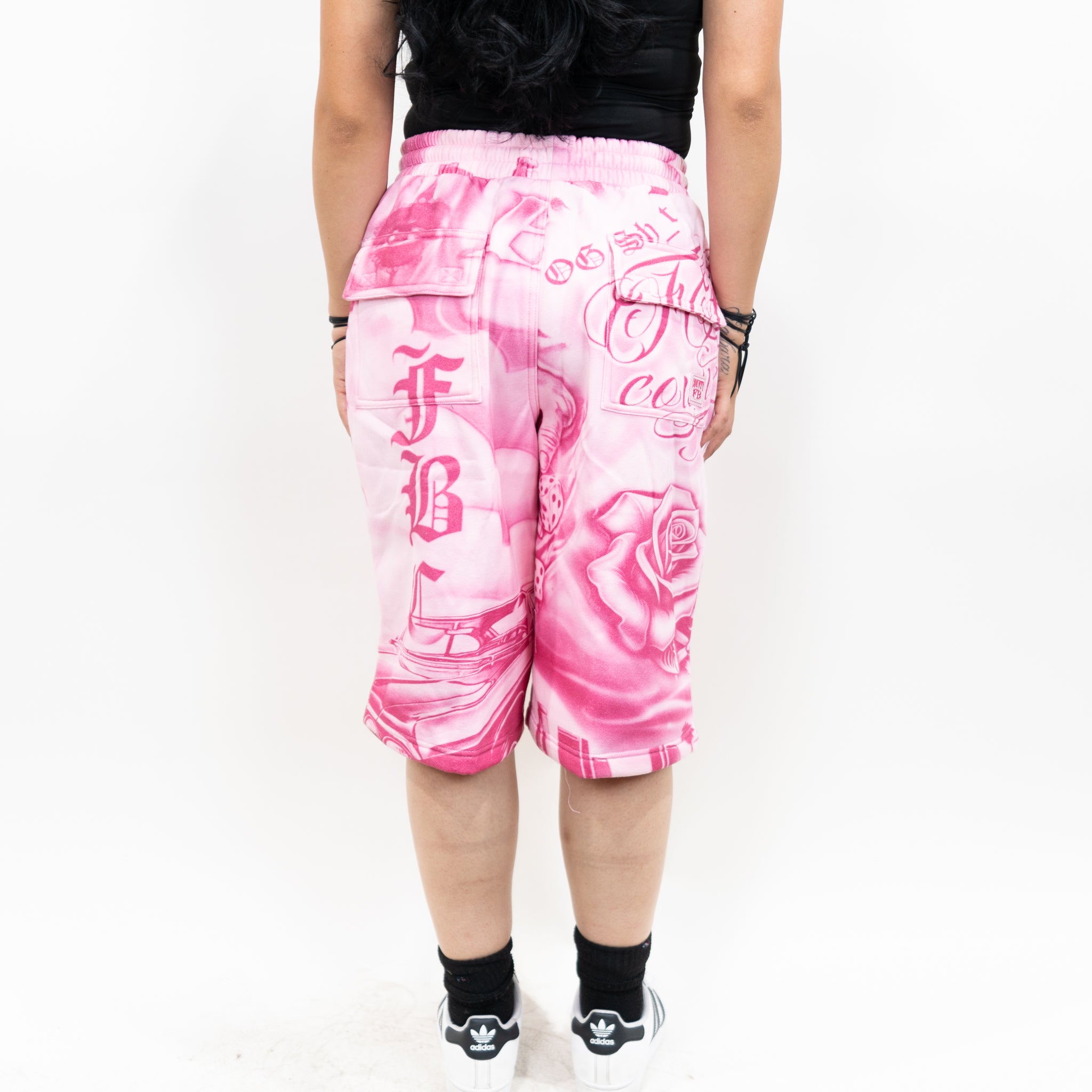 FB County Tatted Up Baggy Fleece Shorts