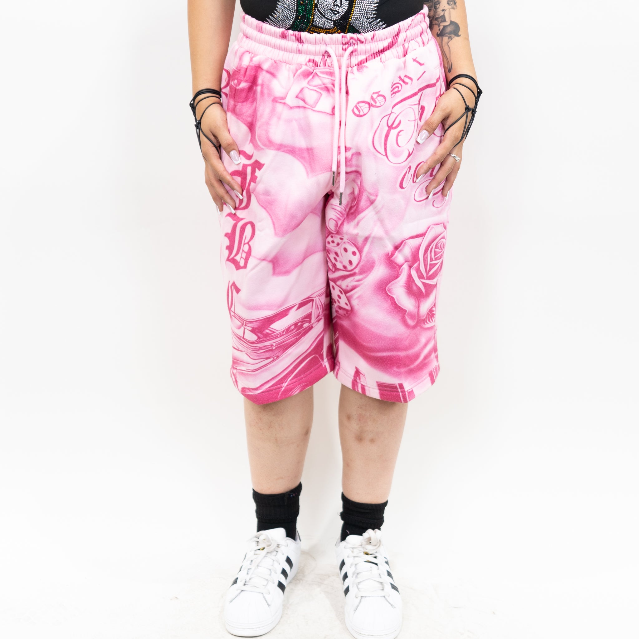 FB County Tatted Up Baggy Fleece Shorts