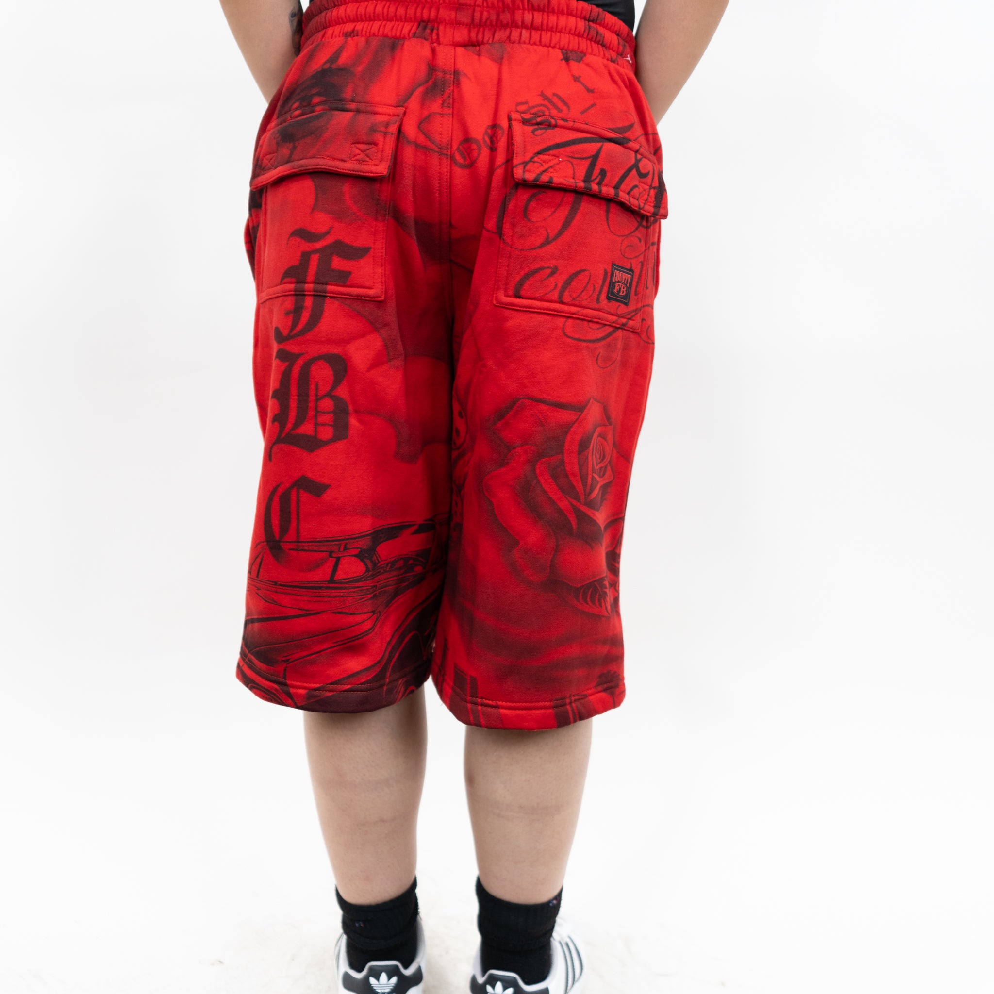 FB County Tatted Up Baggy Fleece Shorts