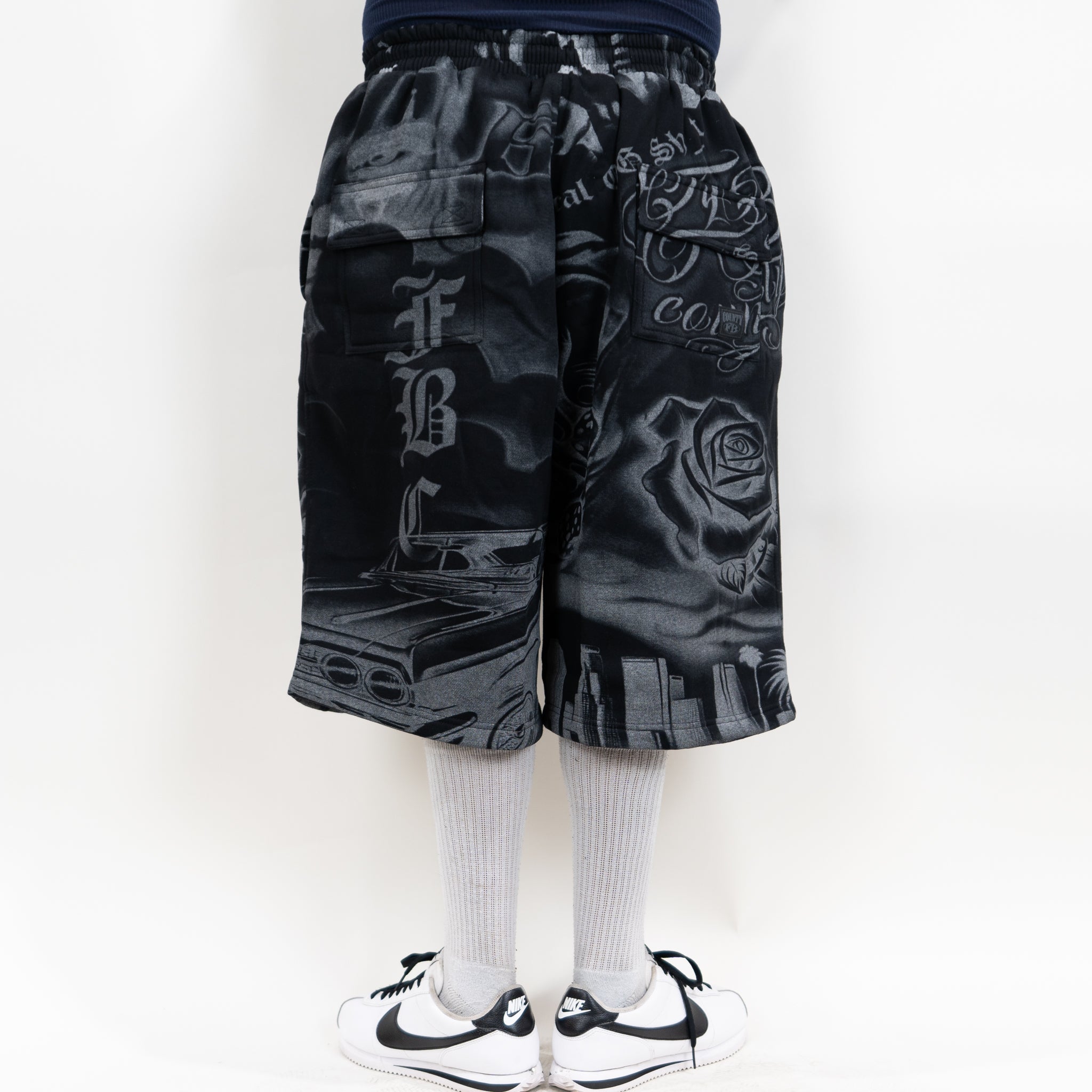FB County Tatted Up Baggy Fleece Shorts