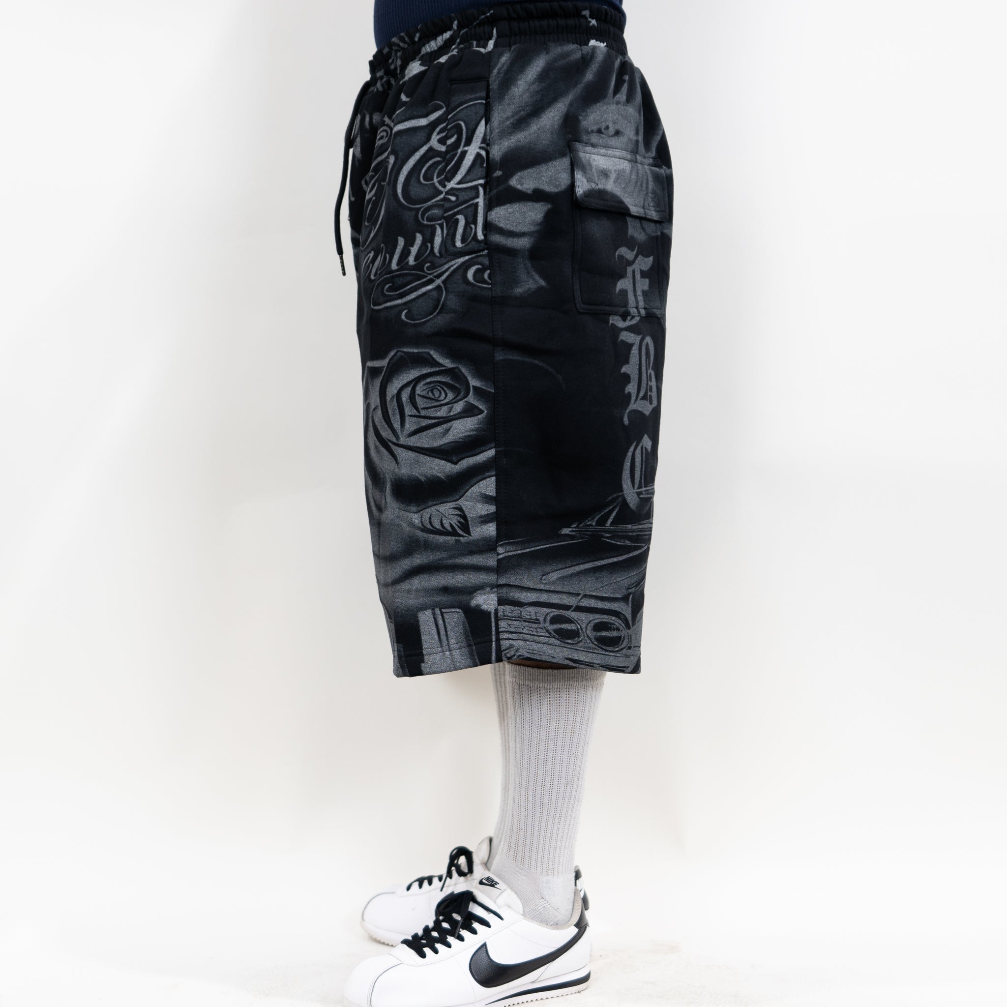 FB County Tatted Up Baggy Fleece Shorts