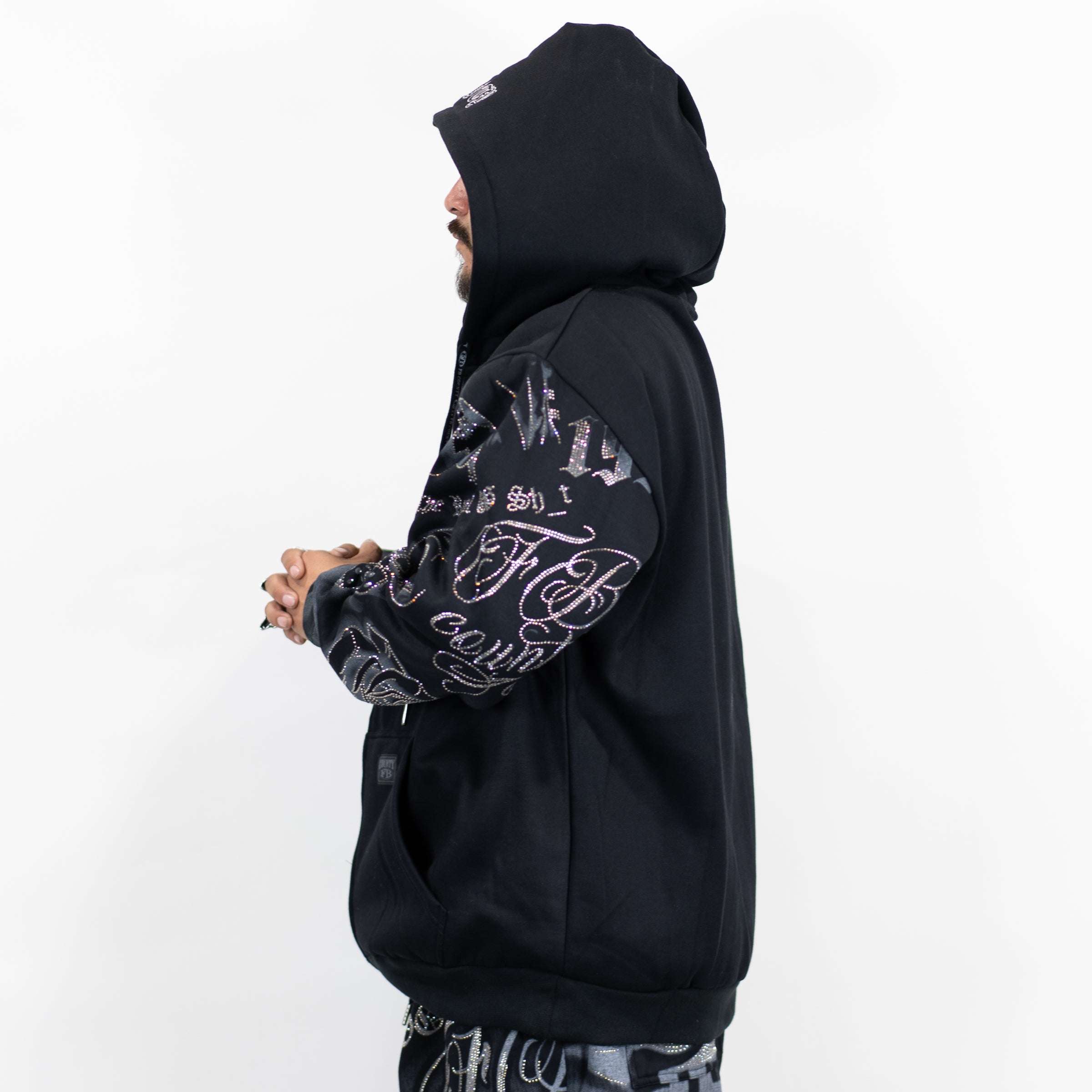 FB County Rhinestone Tatted Up Hoodie
