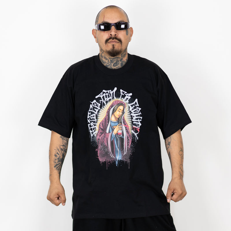 FB County Graffiti Virgencita Heavy Hard T-Shirt