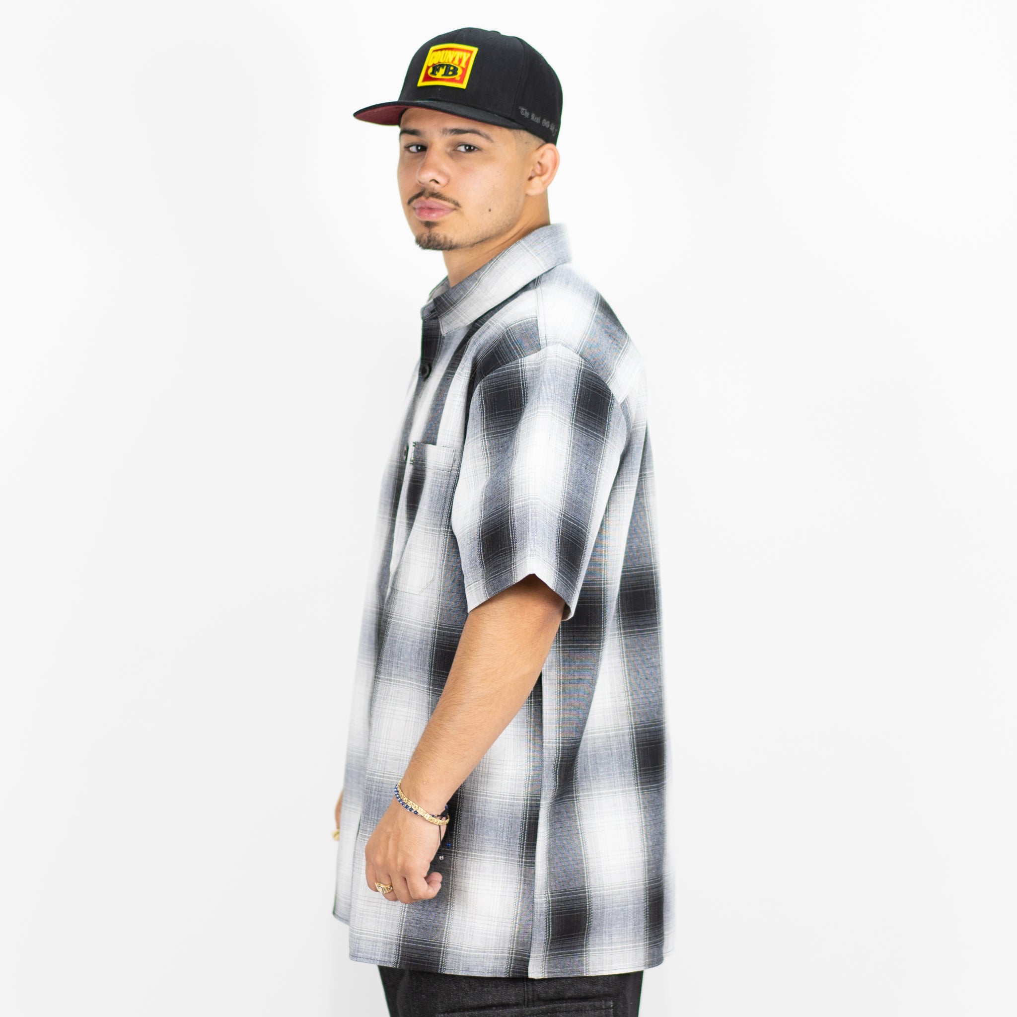 FB County Short Sleeve Checker Flannel Shirt