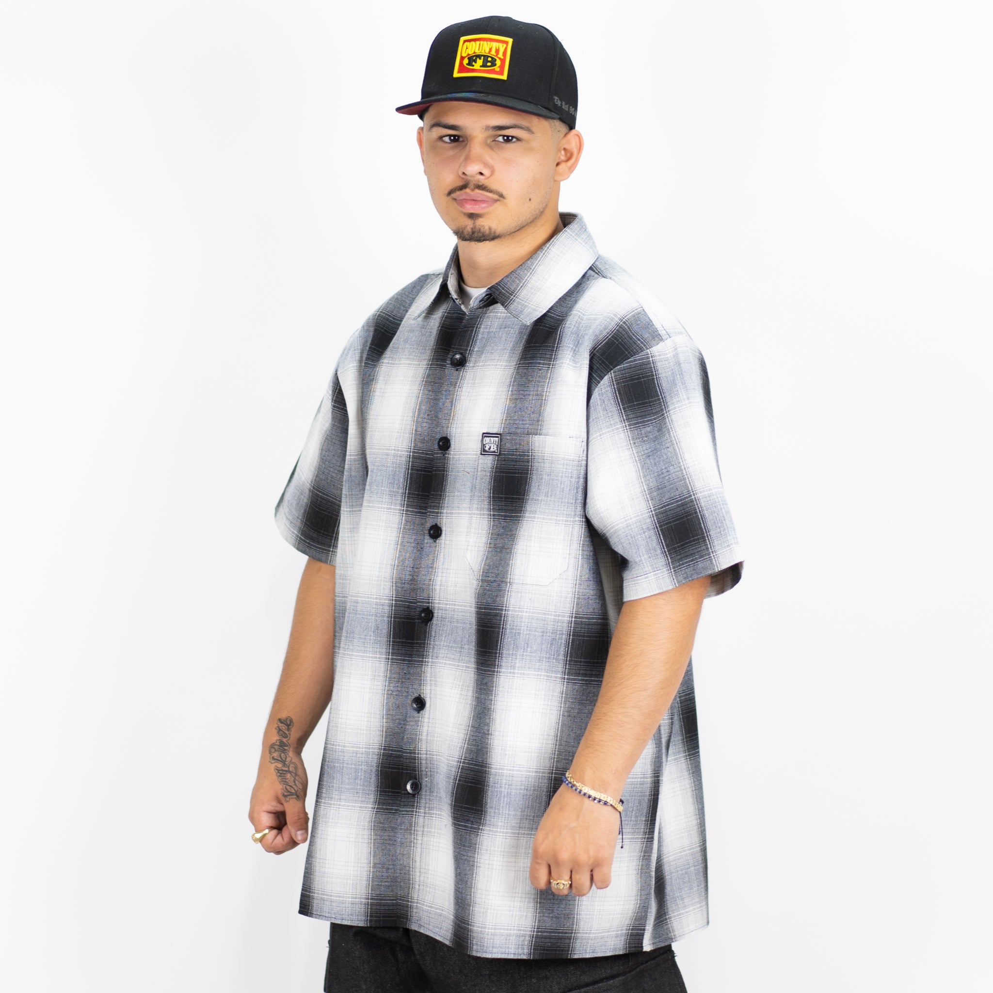 FB County Short Sleeve Checker Flannel Shirt