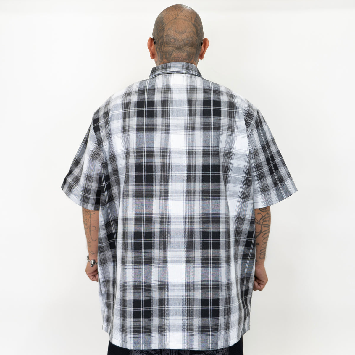 FB County NEW Short Sleeve Checker Zip Shirt