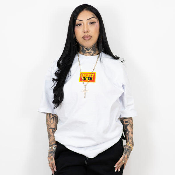 FB County Embroidered Box Logo Heavy Hard T-Shirt