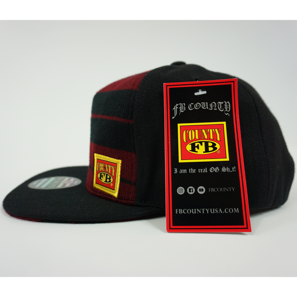 FB County Charlie Brown Hat. Left Side. FB County Logo Embroidered on left front panel.
