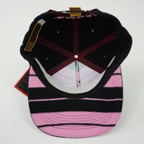 FB County Charlie Brown Cap/Hat Black/Pink Interior with Black/Pink Charlie Brown Design. 
