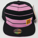 FB County Charlie Brown Cap/Hat Black/Pink. Flat Bill. Chicana Hats. FB County Hats