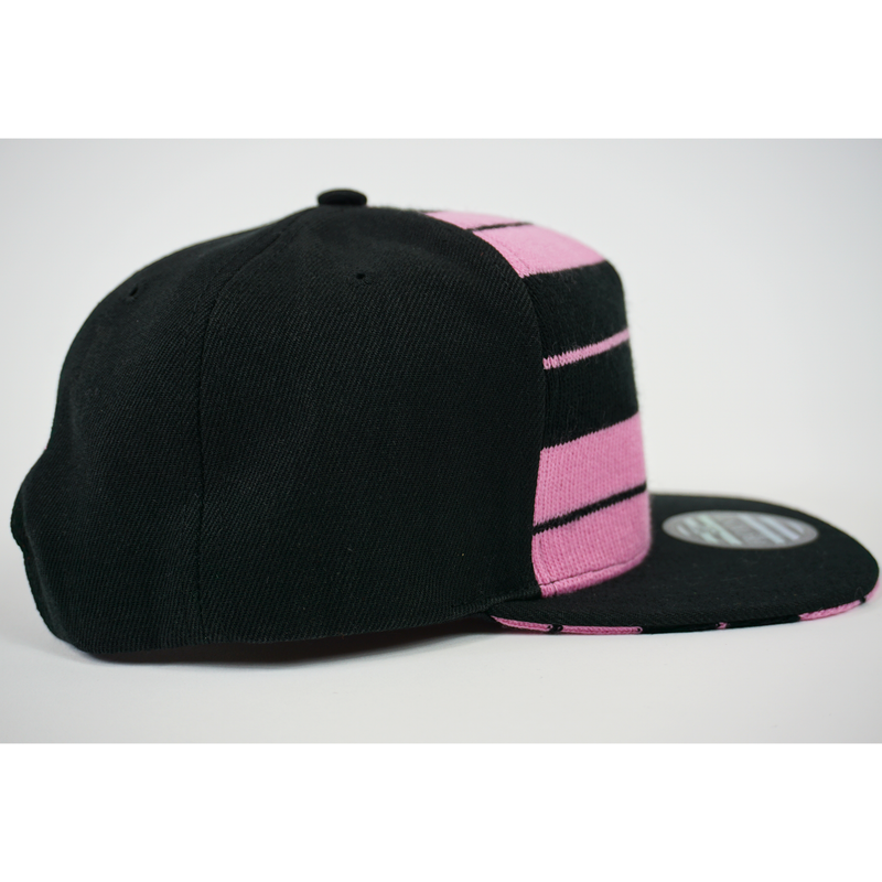 FB County Charlie Brown Cap/Hat Black/Pink Right Side.