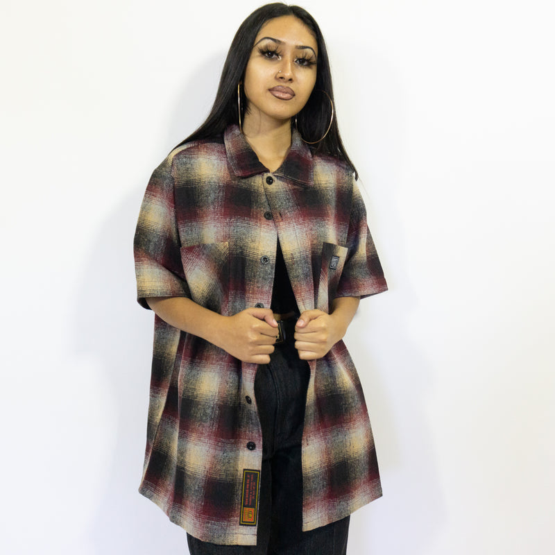 FB County Short Sleeve Wool Shirt - Big & Tall Sizes