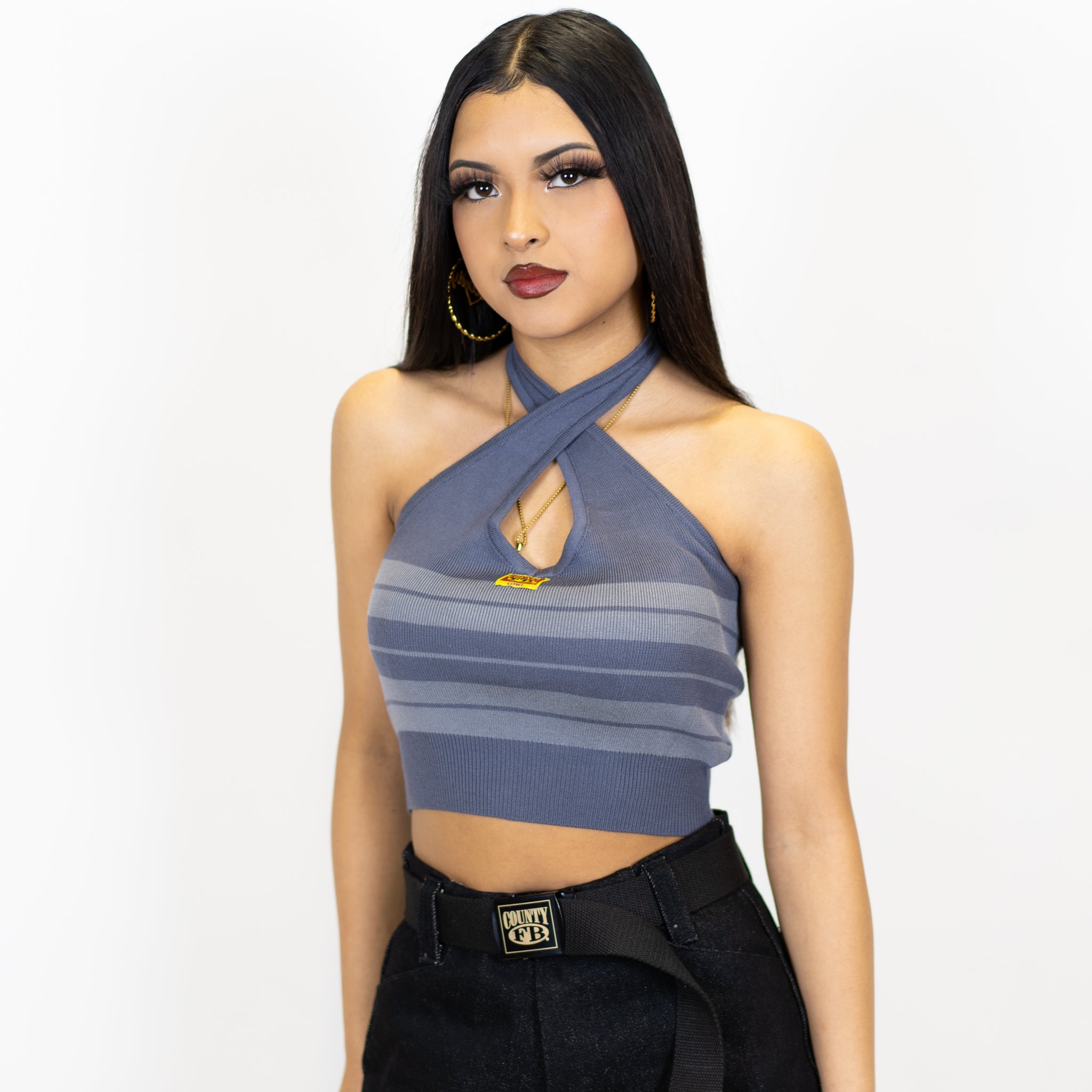 ★SCULPTOR★ Classic Logo Halter Top Mocha SC23S258BR MUSINSA | SCULPTOR Classic Logo Halter Top Mocha