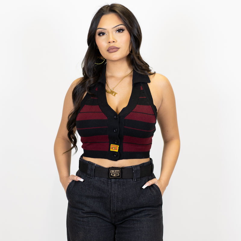 FB County Collared Halter Top