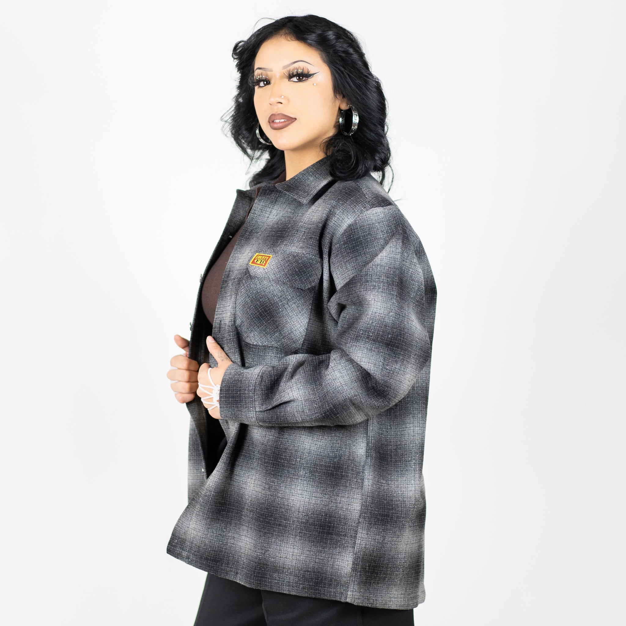 New FB County Super Heavyweight Wool Blend Long Sleeve Shirt