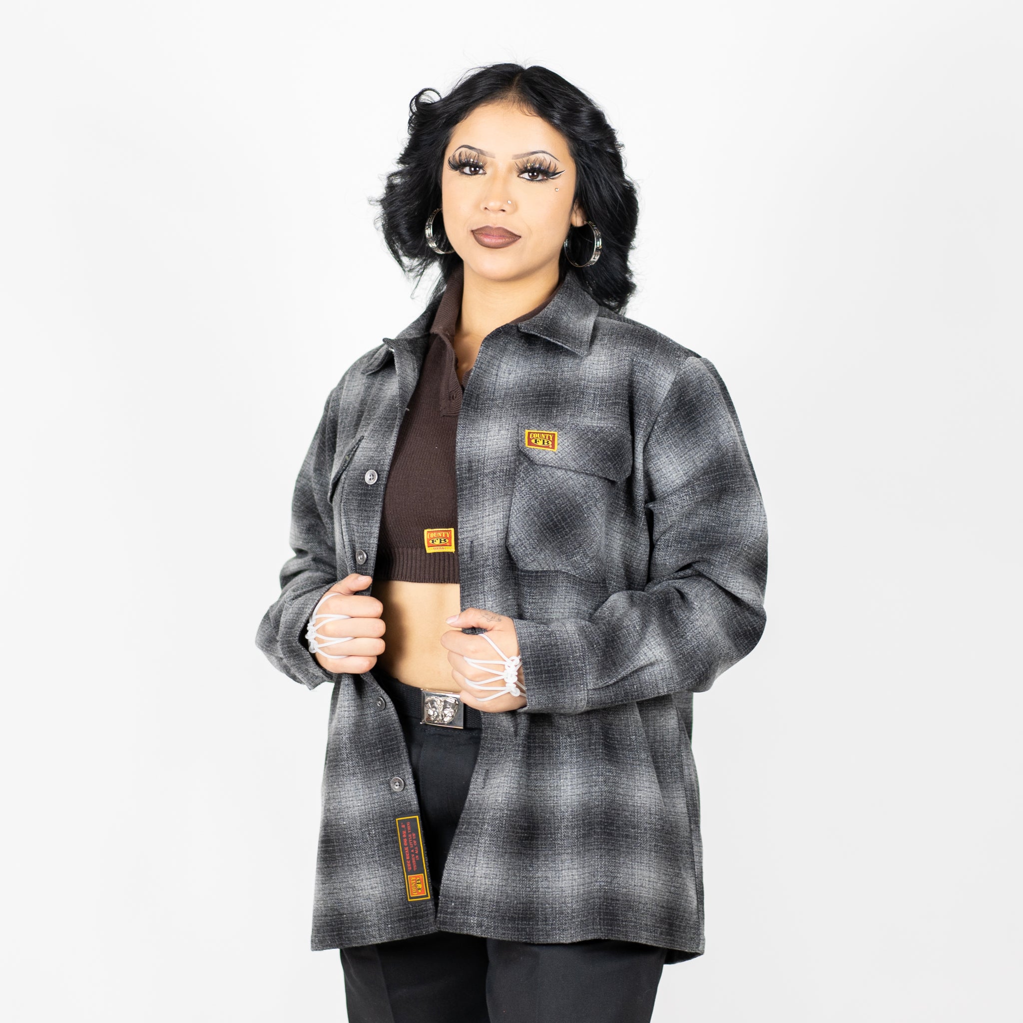 New FB County Super Heavyweight Wool Blend Long Sleeve Shirt