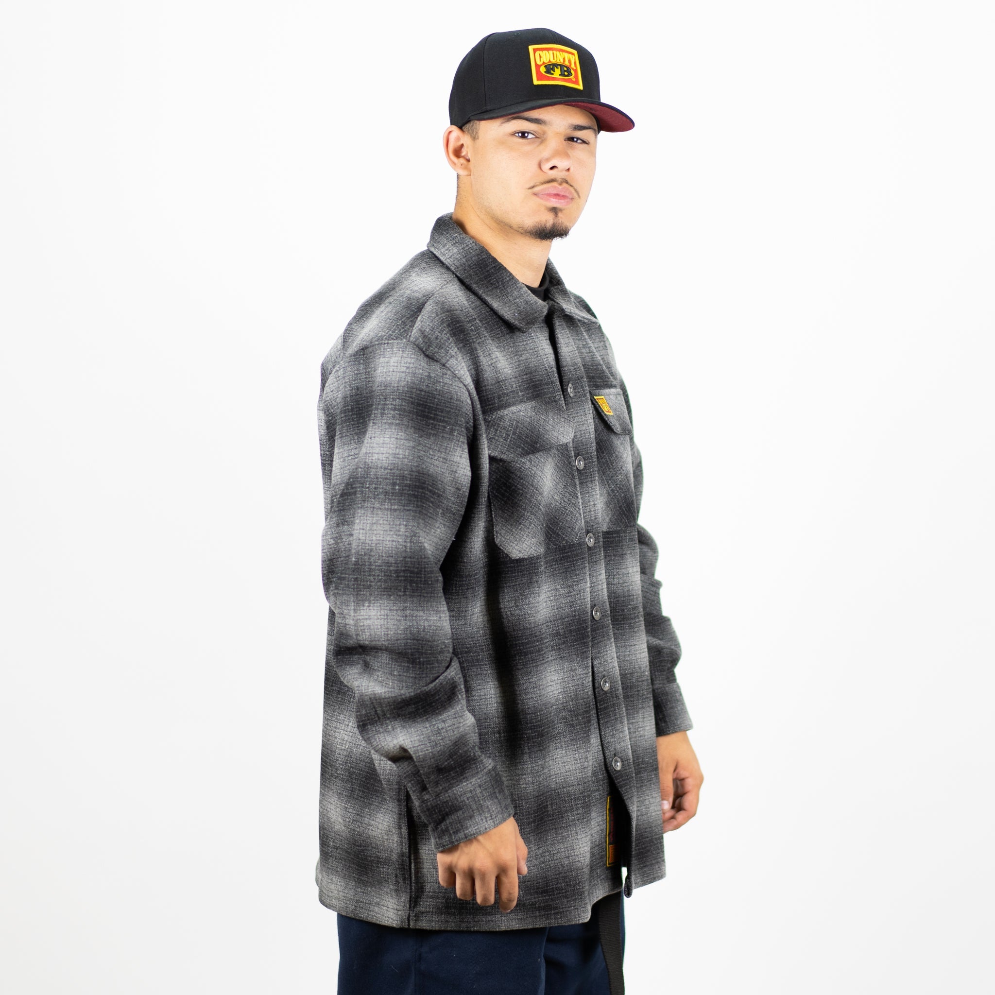 New FB County Super Heavyweight Wool Blend Long Sleeve Shirt