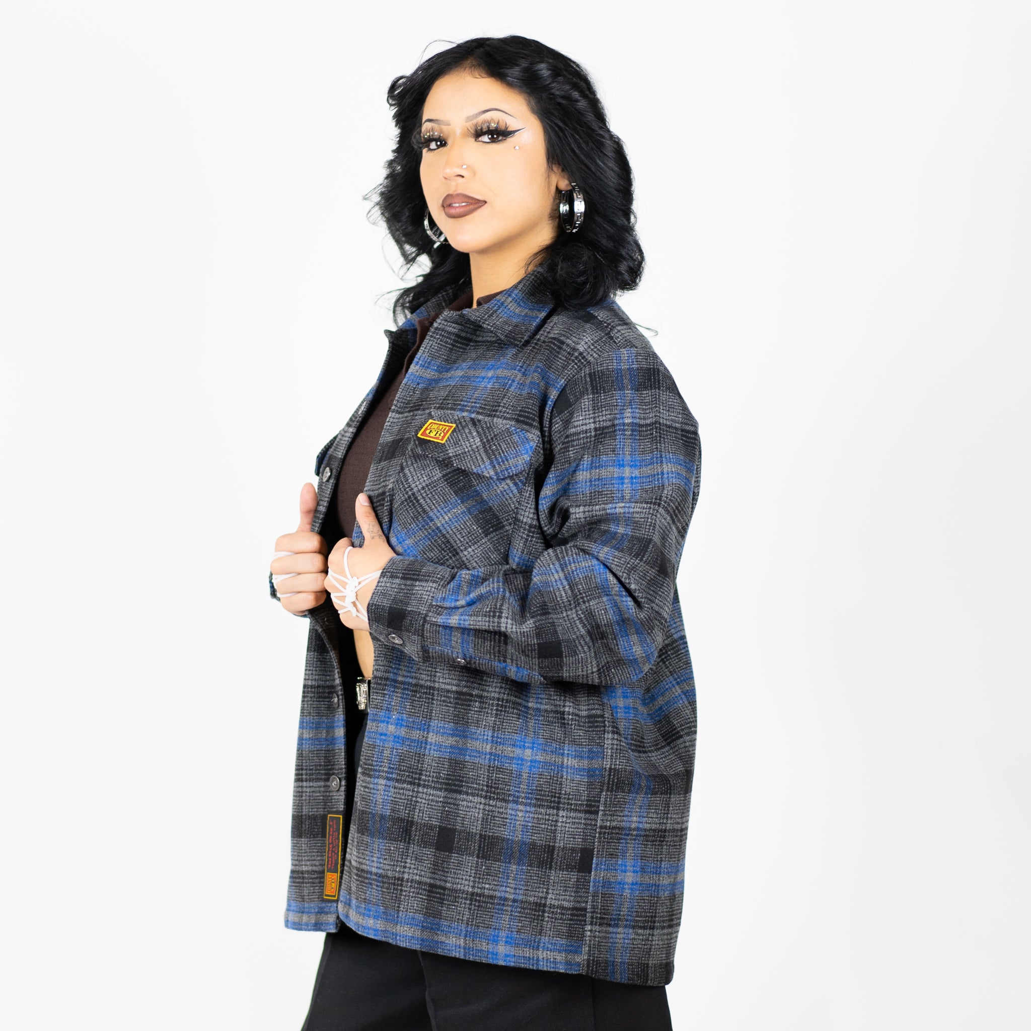 New FB County Super Heavyweight Wool Blend Long Sleeve Shirt