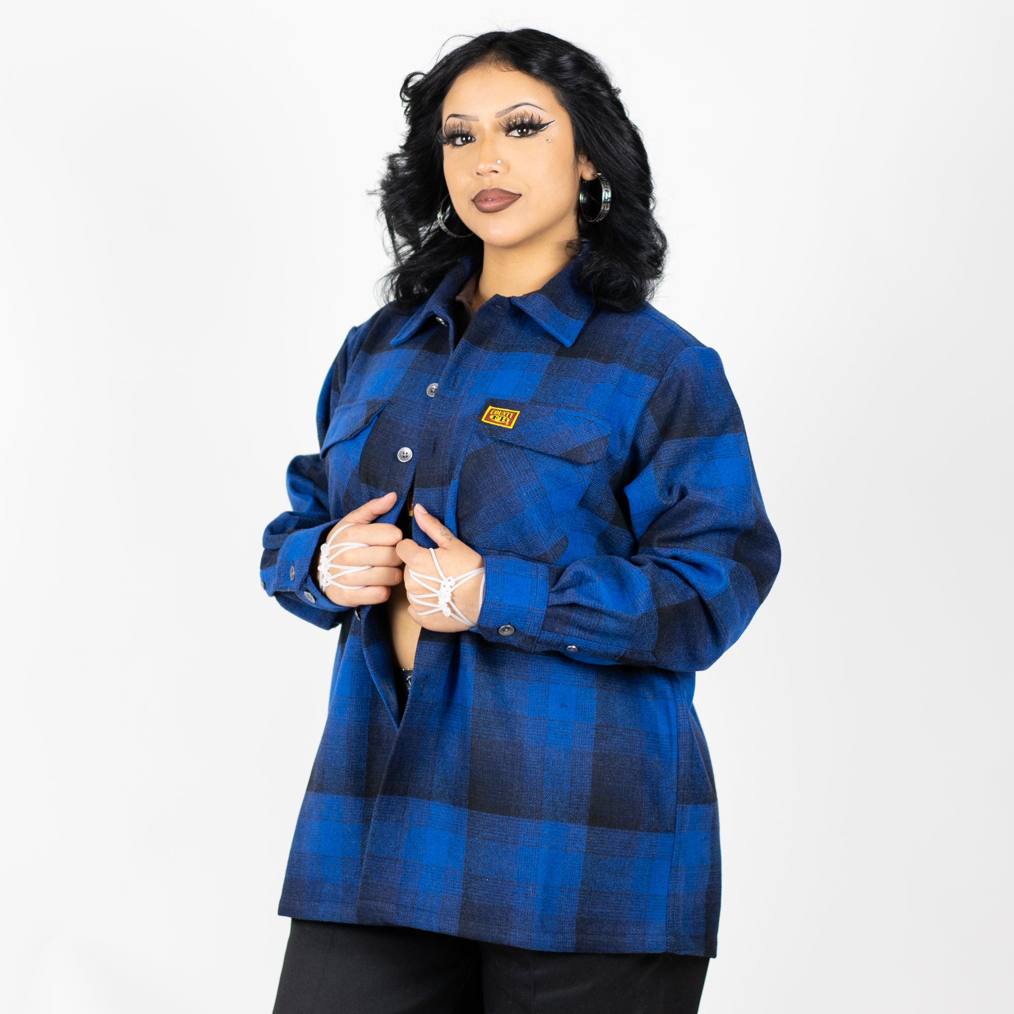 New FB County Super Heavyweight Wool Blend Long Sleeve Shirt