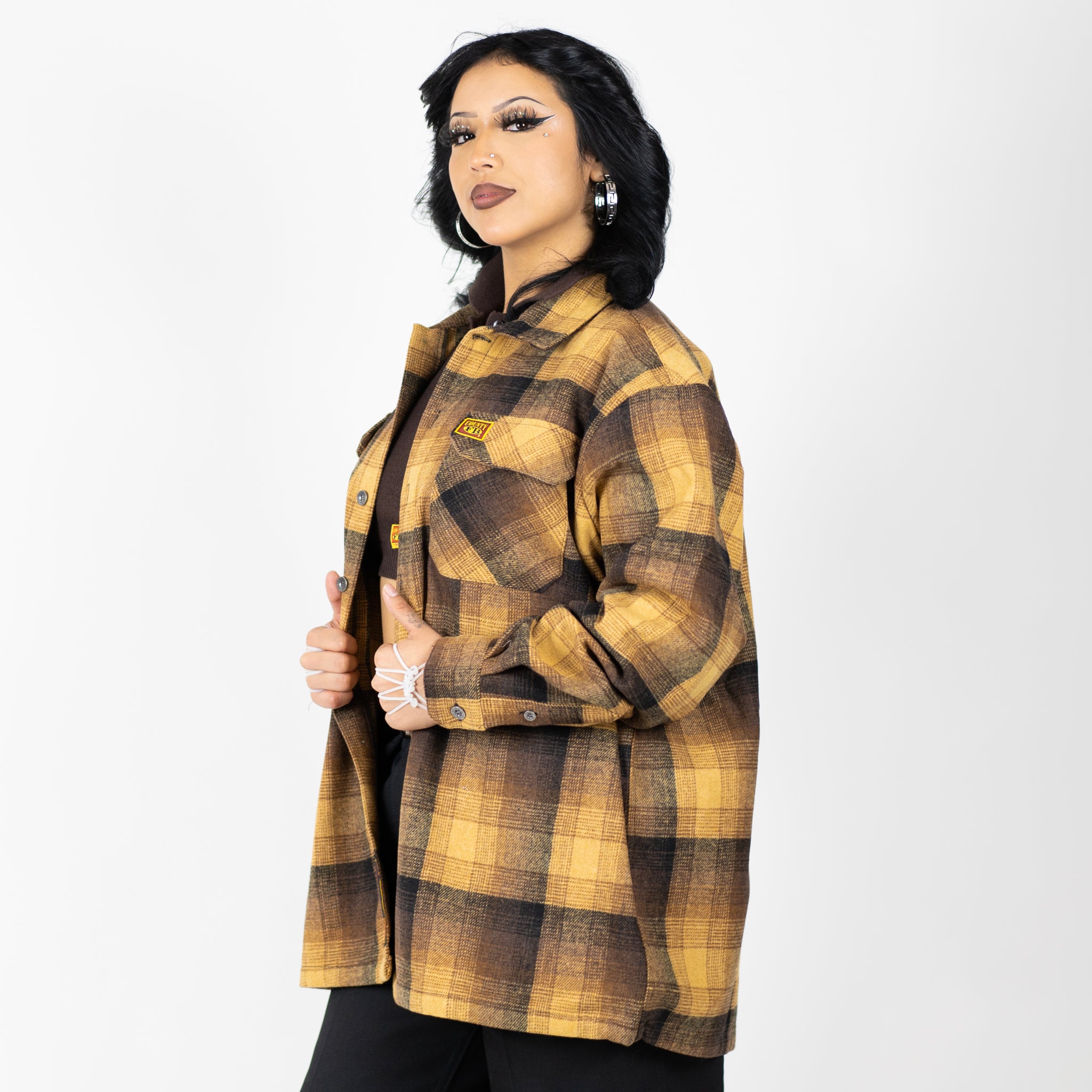 New FB County Super Heavyweight Wool Blend Long Sleeve Shirt