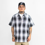 FB County Short Sleeve Checker Zip Shirt - Big & Tall Sizes