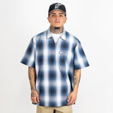 FB County Short Sleeve Checker Zip Shirt - Big & Tall Sizes