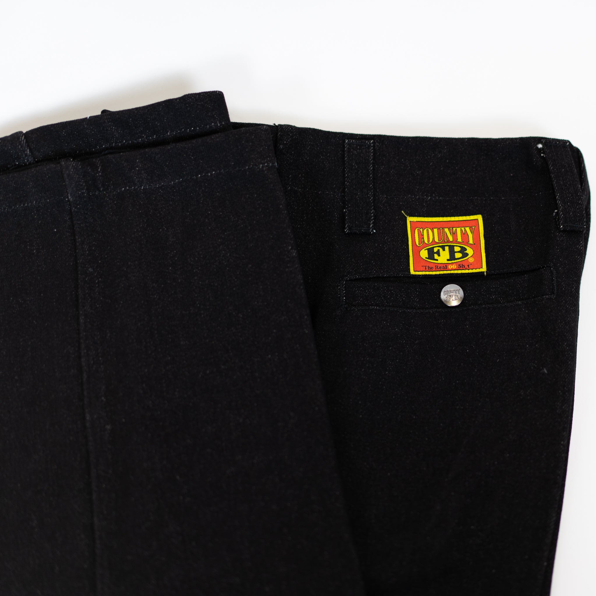 FB County Hard Denim Pants Indigo Black