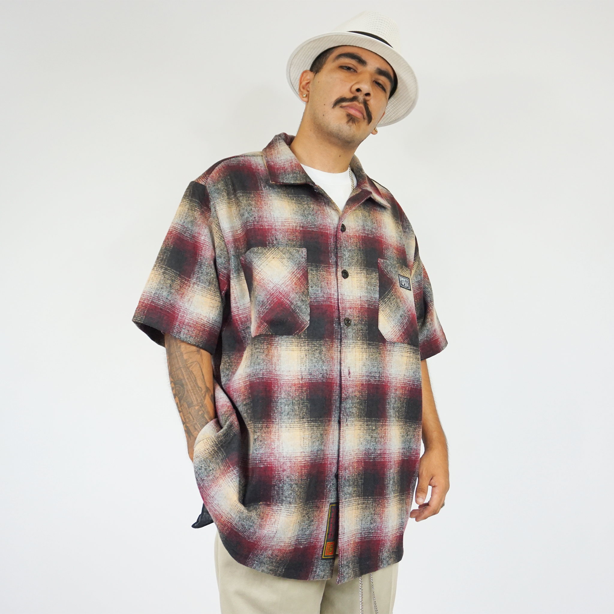 FB County Short Sleeve Wool Shirt - Big & Tall Sizes