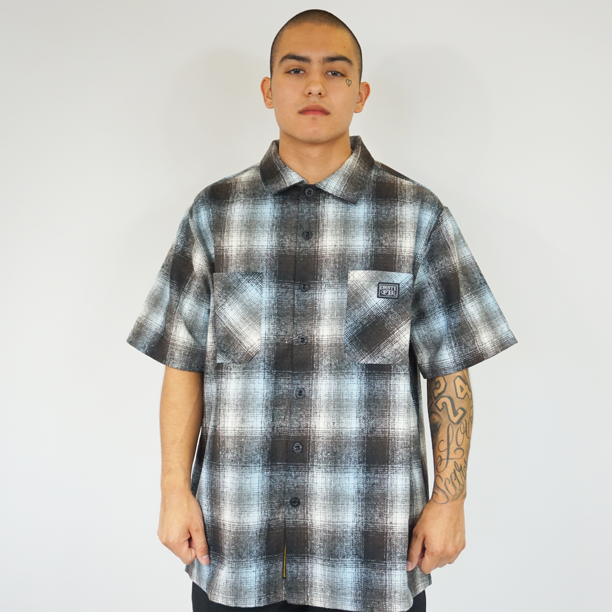 FB County Short Sleeve Wool Shirt - Big & Tall Sizes