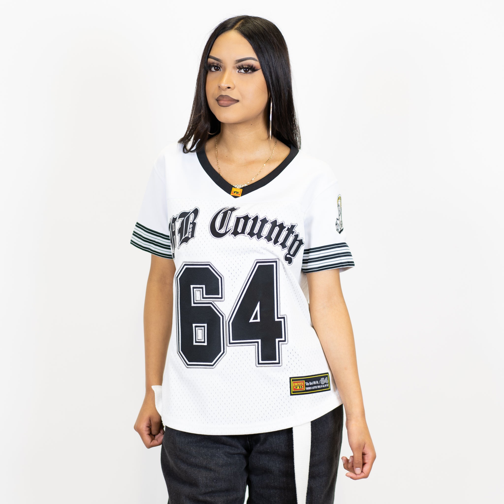 Fb County Womens Football Classic Signature Jersey Black / 3XL