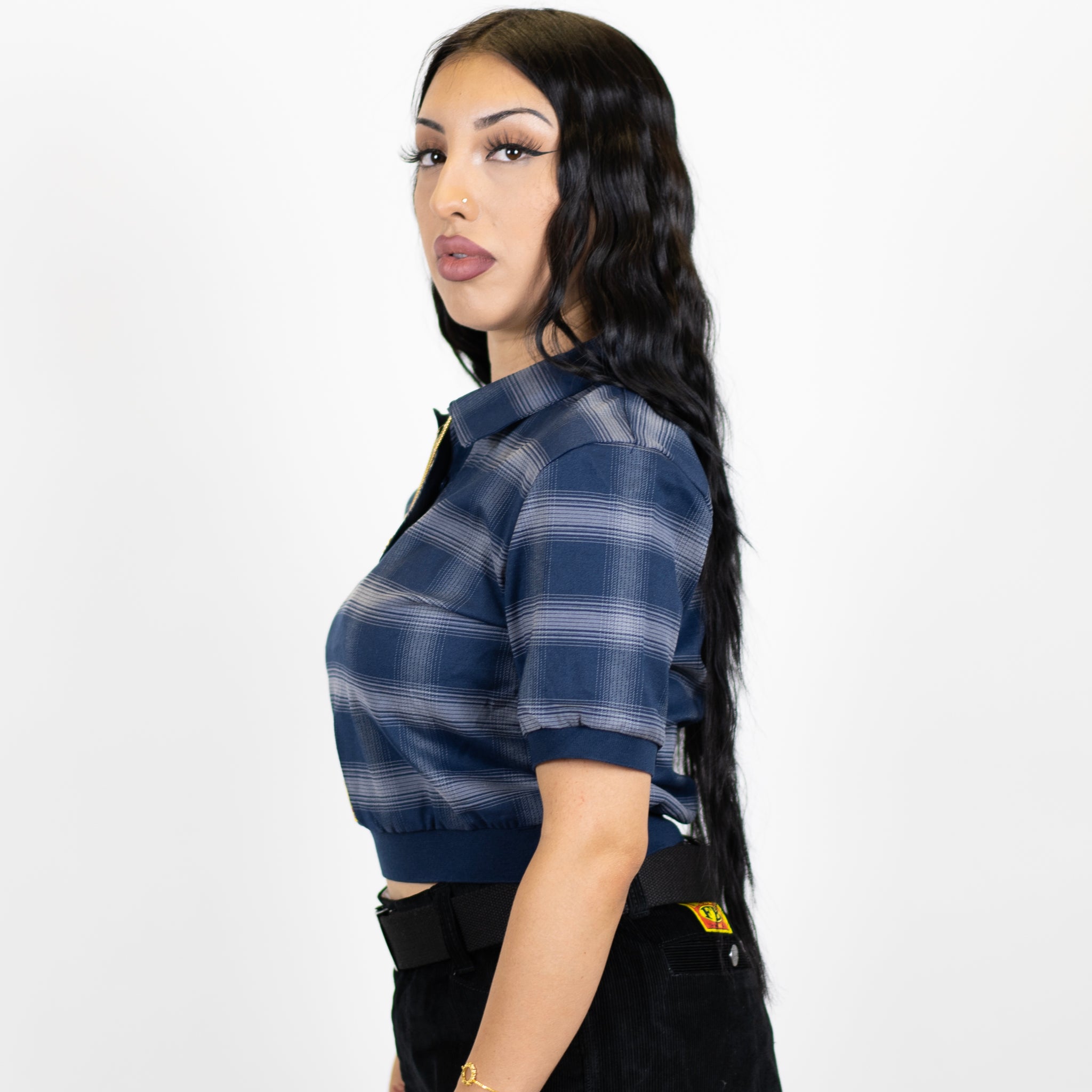 FB County Flannel Crop Top