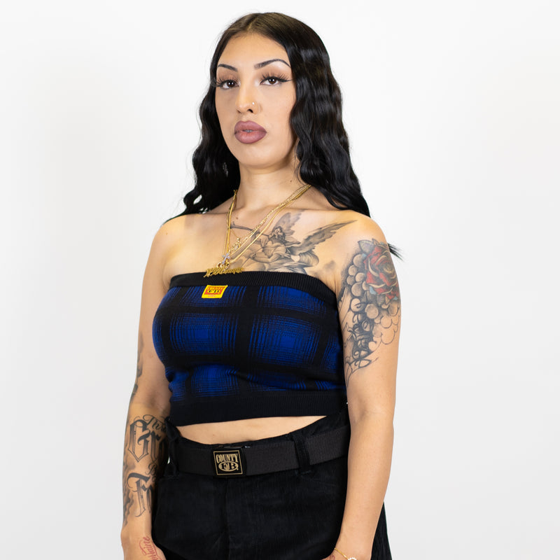 FB County Flannel Tube Top